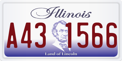 IL license plate A431566