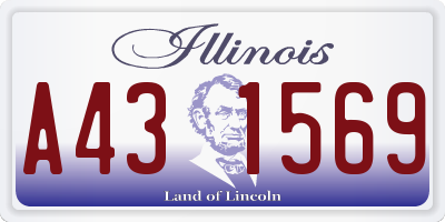 IL license plate A431569