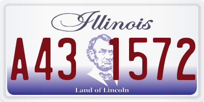 IL license plate A431572