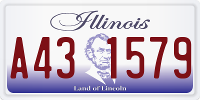 IL license plate A431579