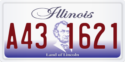 IL license plate A431621
