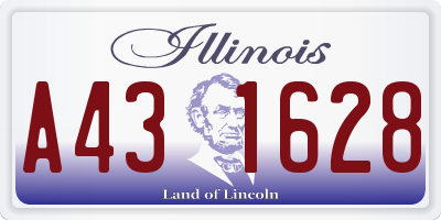 IL license plate A431628
