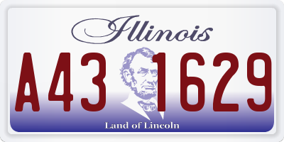 IL license plate A431629