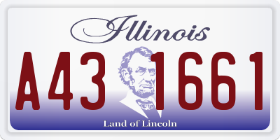 IL license plate A431661