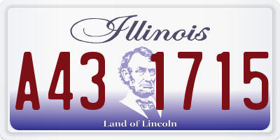 IL license plate A431715