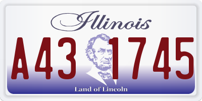 IL license plate A431745