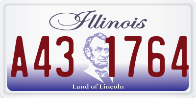 IL license plate A431764