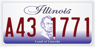 IL license plate A431771