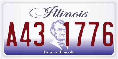 IL license plate A431776