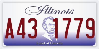 IL license plate A431779