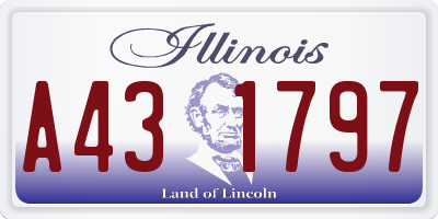 IL license plate A431797