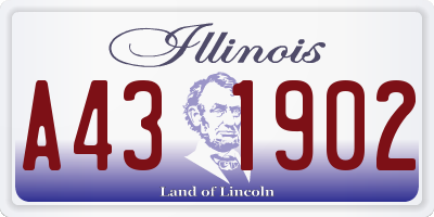 IL license plate A431902