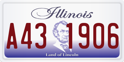 IL license plate A431906