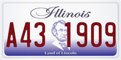 IL license plate A431909