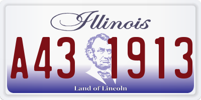 IL license plate A431913