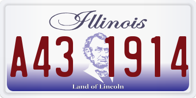 IL license plate A431914