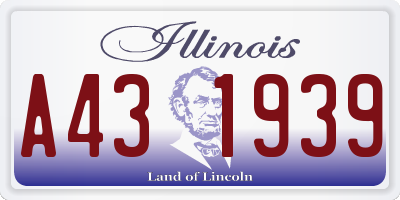 IL license plate A431939