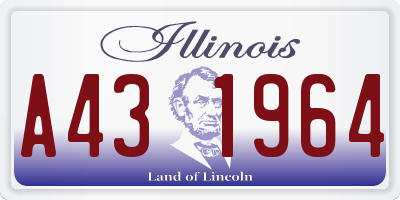 IL license plate A431964