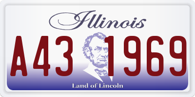 IL license plate A431969