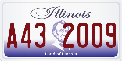 IL license plate A432009