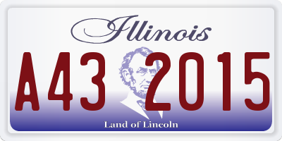 IL license plate A432015