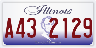 IL license plate A432129