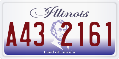 IL license plate A432161