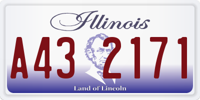 IL license plate A432171