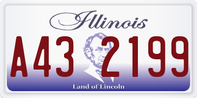 IL license plate A432199