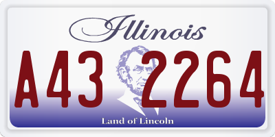 IL license plate A432264