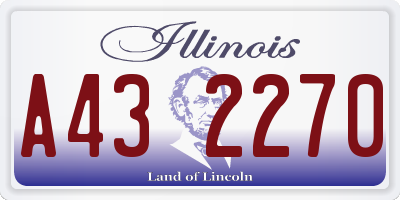 IL license plate A432270