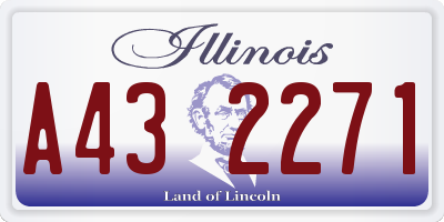 IL license plate A432271
