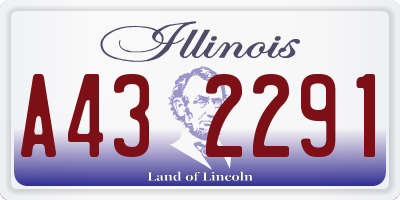 IL license plate A432291