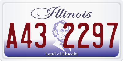 IL license plate A432297