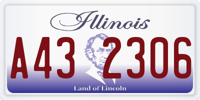 IL license plate A432306