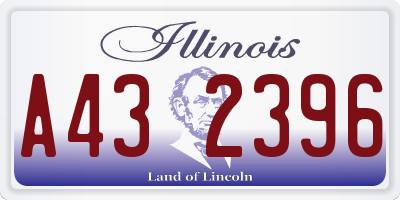 IL license plate A432396