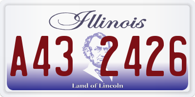 IL license plate A432426