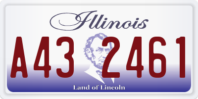 IL license plate A432461