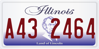 IL license plate A432464