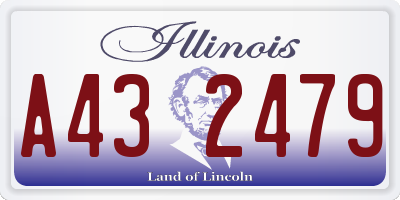 IL license plate A432479