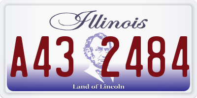 IL license plate A432484
