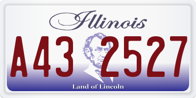 IL license plate A432527