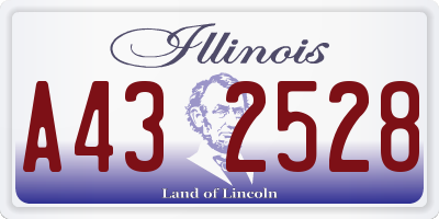 IL license plate A432528