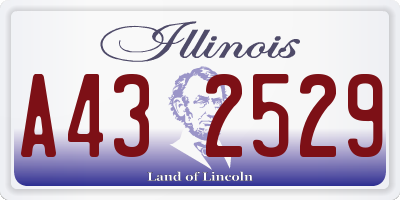IL license plate A432529