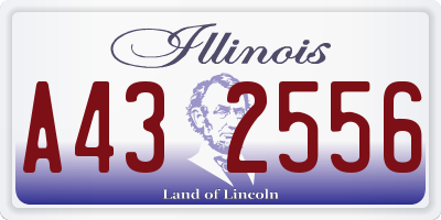 IL license plate A432556