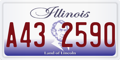 IL license plate A432590
