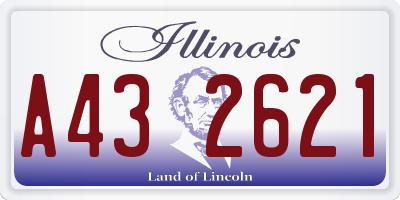 IL license plate A432621