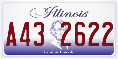 IL license plate A432622
