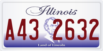 IL license plate A432632