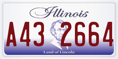 IL license plate A432664